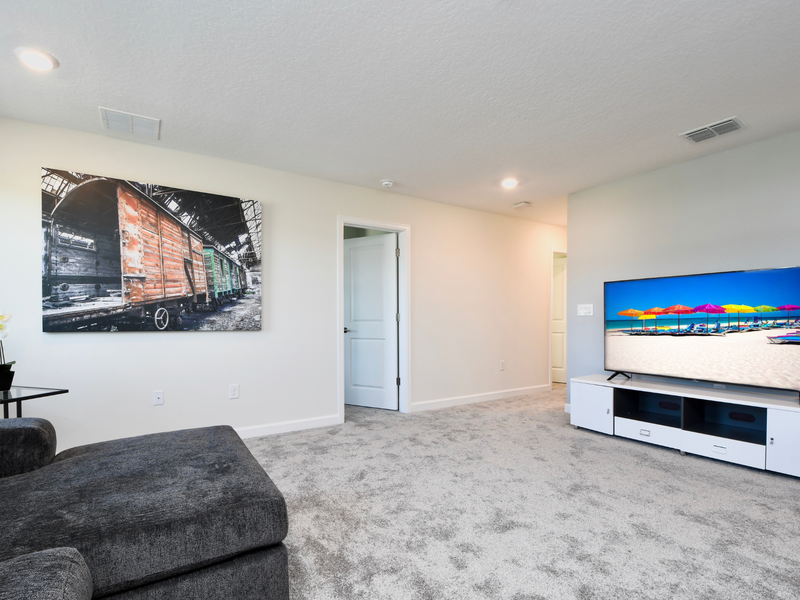 Enjoy a cozy movie night in our second TV room!