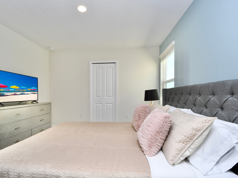 All of our bedrooms feature a TV, closet, and bathroom for your comfort and convenience.