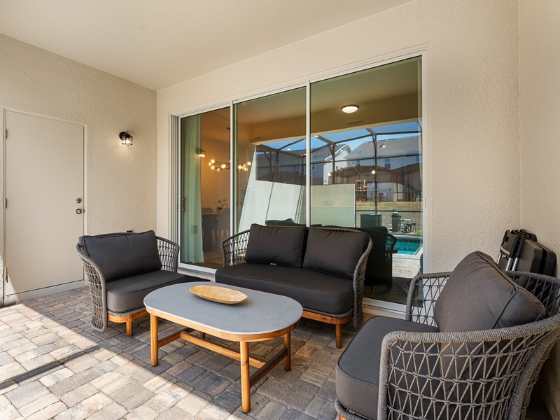 After a long day at the parks, relax by the pool in our beautiful outdoor area.