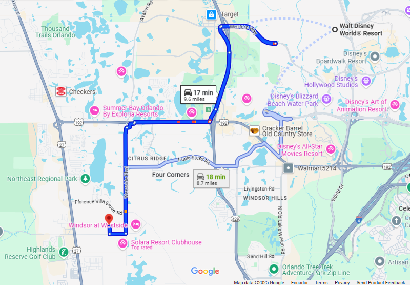 Just a 20-minute drive from Orlando's top attractions.
