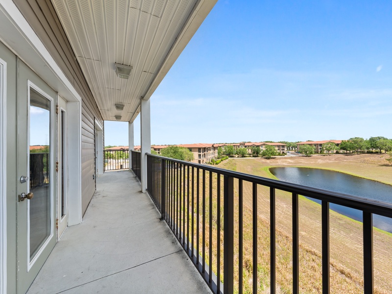 Enjoy the stunning views from your balcony.