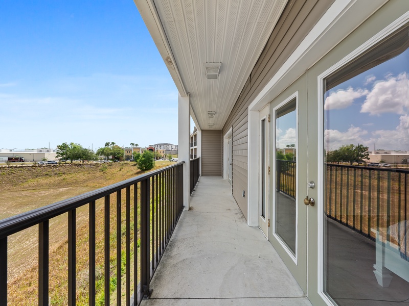 Enjoy the stunning views from your balcony.