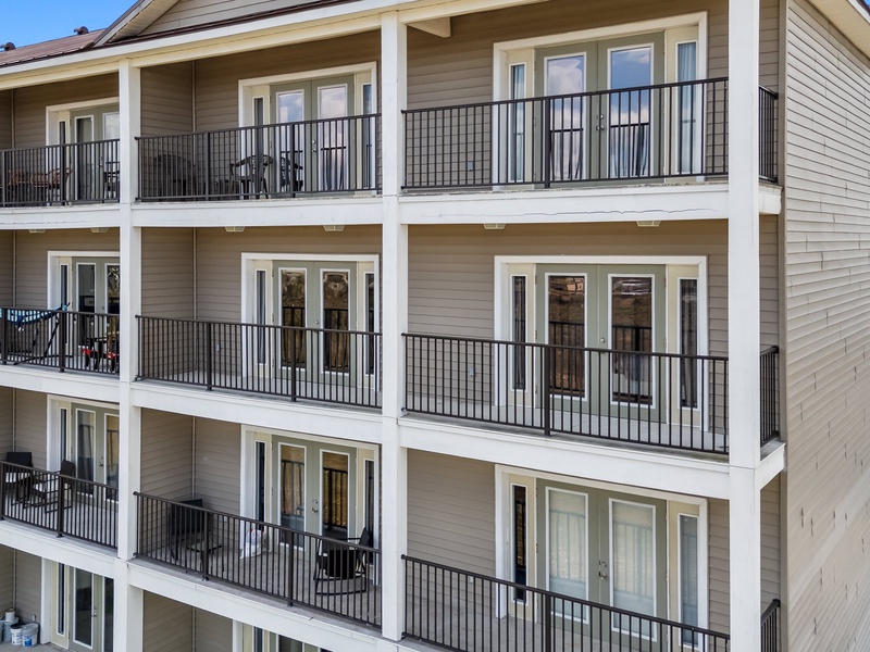 Enjoy the stunning views from your balcony.