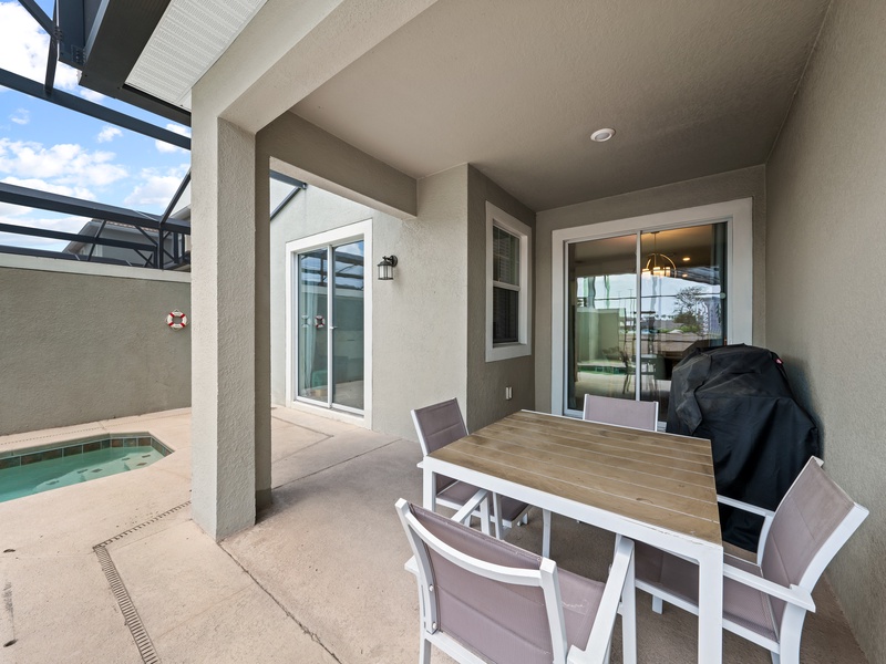 Fire up the BBQ grill for a delicious meal while enjoying the sunshine and the refreshing pool.