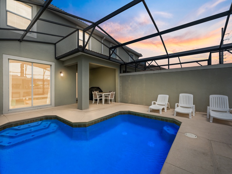 Bask in the beautiful Florida weather by your very own private pool.