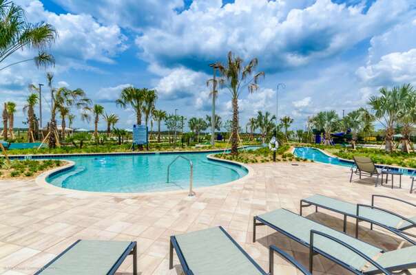 Need to cool down? Refresh by the resort's swimming pool.