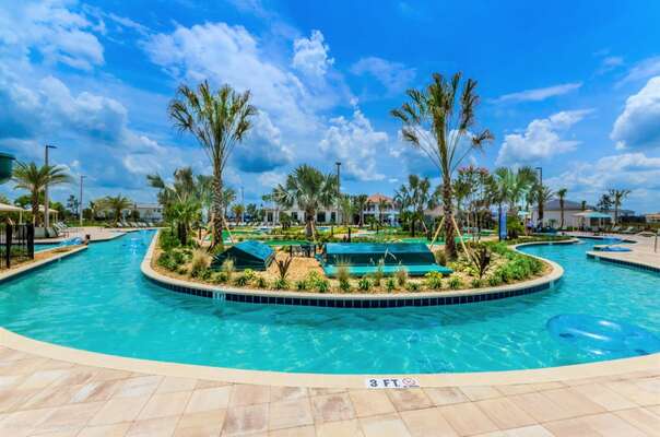 Featuring a lazy river and exciting water slides!