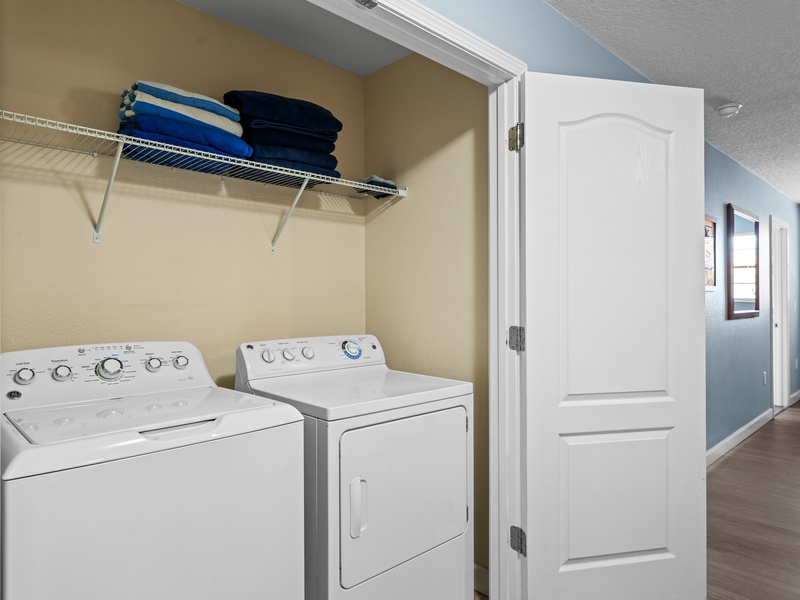 Need to do laundry? There is a washer and dryer in the unit!