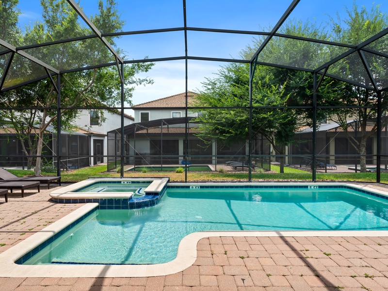 Unwind in your private pool under the Florida sunshine.