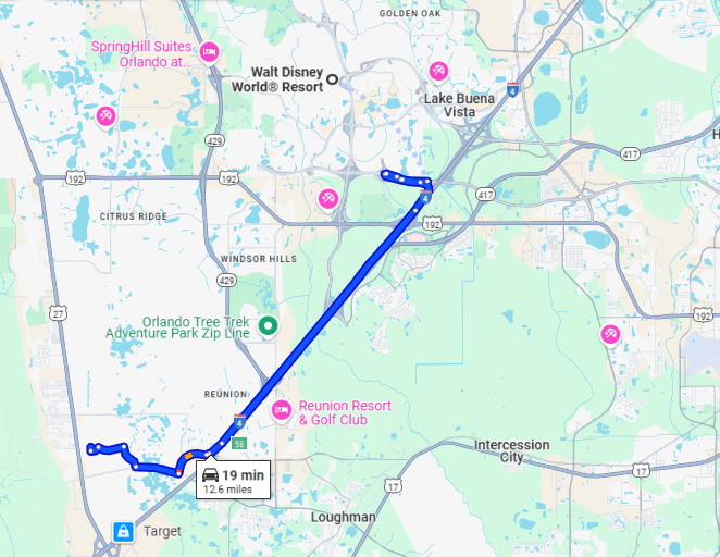 Located less than a 25-minute drive from Orlando's top attractions (travel time may vary due to traffic).