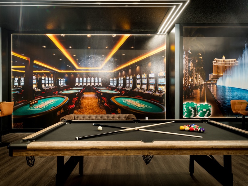 Challenge your friends to some friendly competition at the pool table!