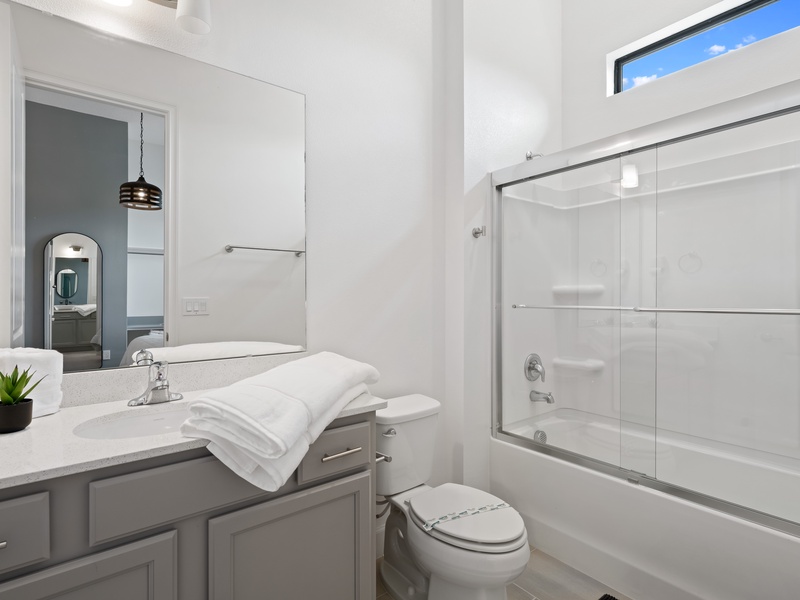 Beautiful, high-quality bathrooms with elegant finishes, designed for comfort and convenience.