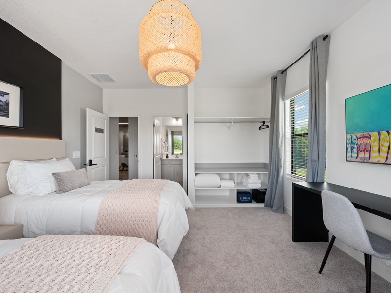 Rest in our high-quality beds after a long day at the parks or meetings, comfort you can count on!