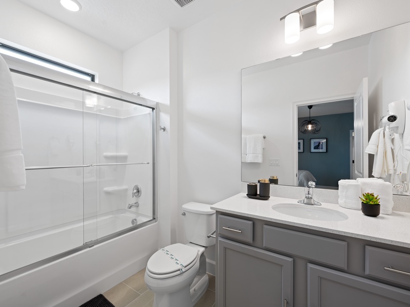 Beautiful, high-quality bathrooms with elegant finishes, designed for comfort and convenience.