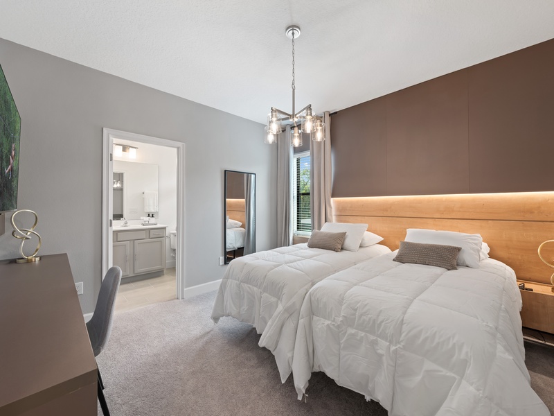Rest in our high-quality beds after a long day at the parks or meetings, comfort you can count on!