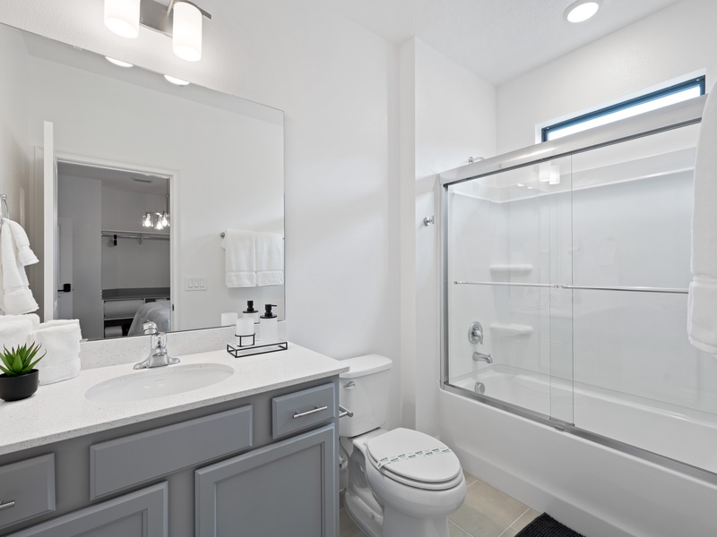 Beautiful, high-quality bathrooms with elegant finishes, designed for comfort and convenience.