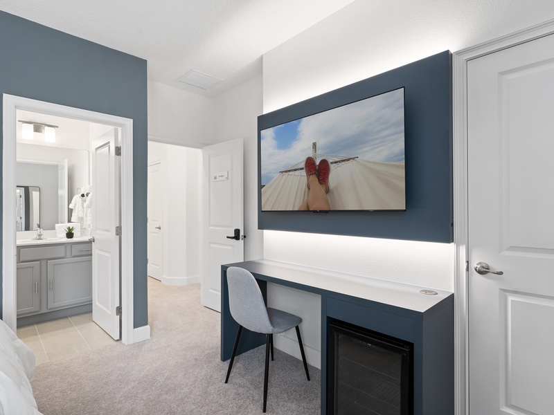 Each bedroom features comfortably appointed beds, a work desk, TV, digital lock, personal safe, mini bar and a private ensuite bathroom.
