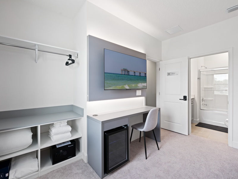 Each bedroom features comfortably appointed beds, a work desk, TV, digital lock, personal safe, mini bar and a private ensuite bathroom.