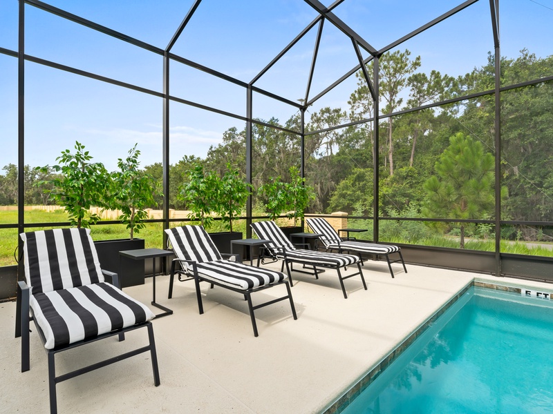 Enjoy the Florida sun outside by the pool!
