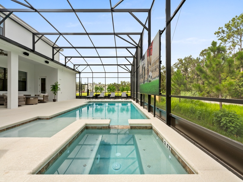 Take a refreshing dip in our swimming pool, perfect for cooling off on warm days.