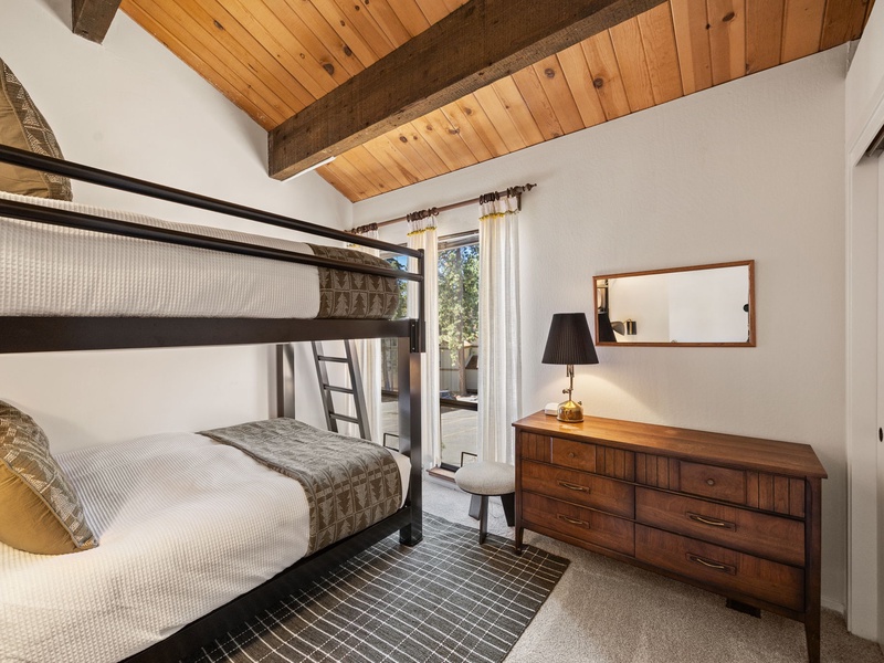 Bedroom #3 - Queen bunk bed sleep up to 4, located on the second floor off the main living areas