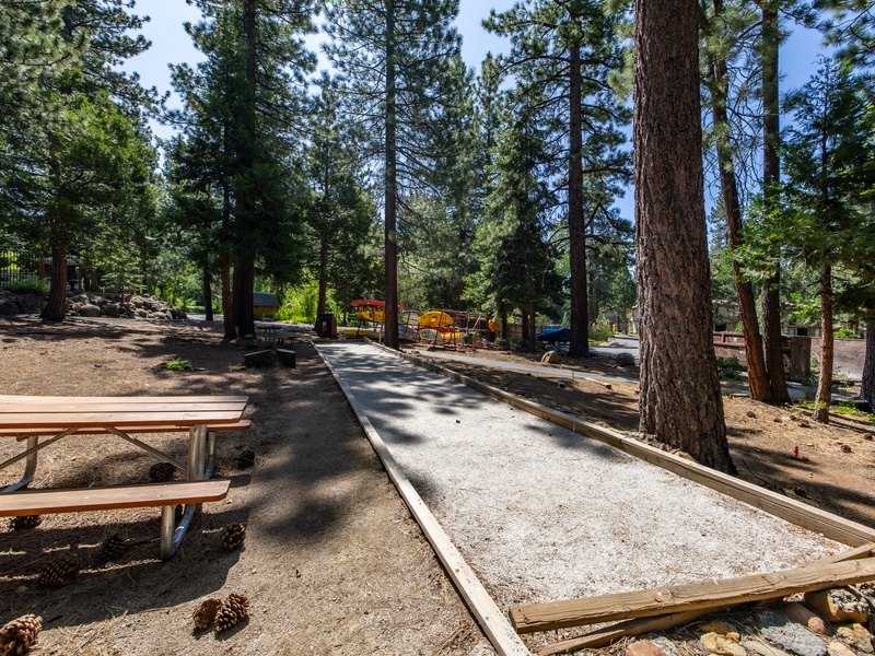Alternate view of the Bocce court