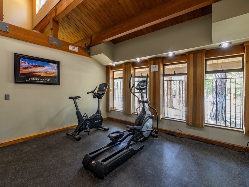 HOA fitness center open daily from 9 am to 9 pm