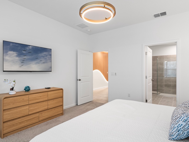 Each bedroom comes with its own TV for your convenience and comfort.