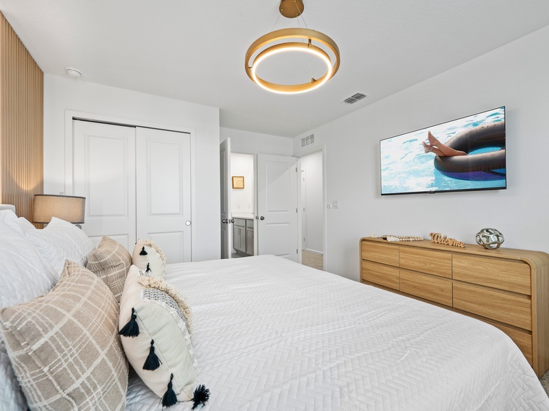 Each bedroom comes with its own TV for your convenience and comfort.