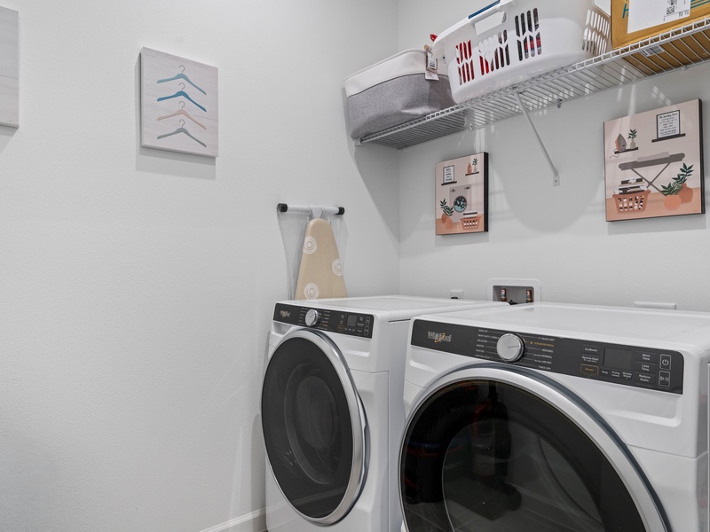 Need to do laundry? There is a washer and dryer at the unit.