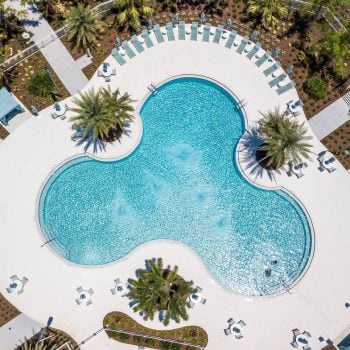 Need to cool down? Refresh by the resort's expansive swimming pool.