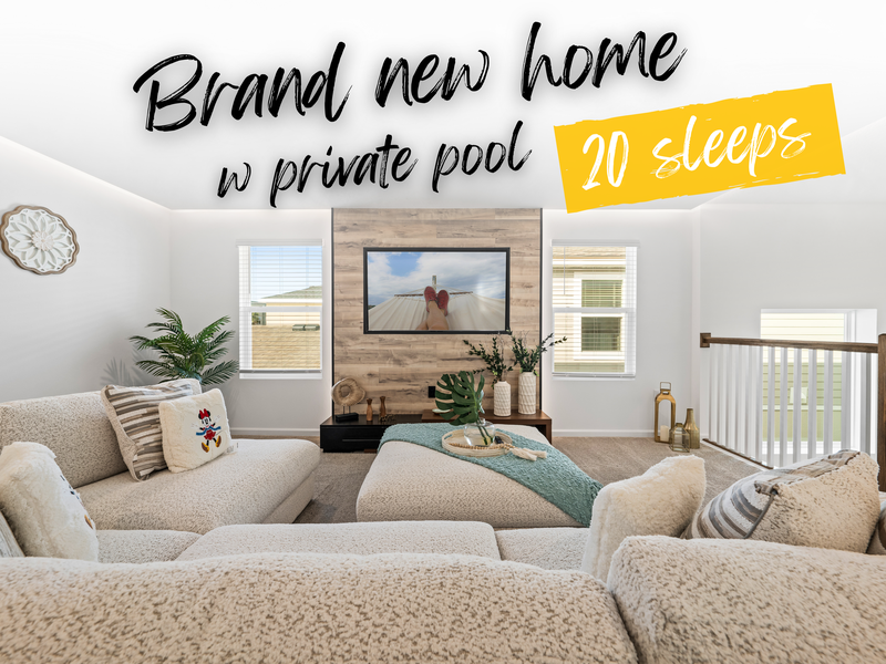 Stay in our brand new 6-bedroom home, perfect for families and children to enjoy together!