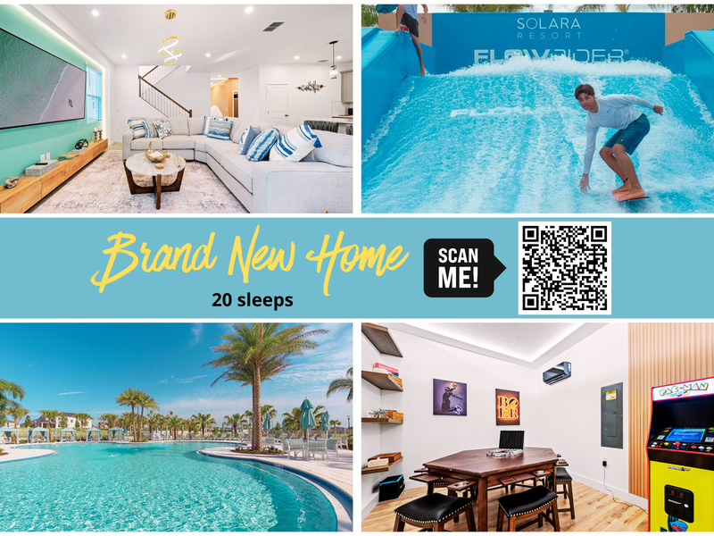 Stay in our brand new 6-bedroom home, perfect for families and children to enjoy together!