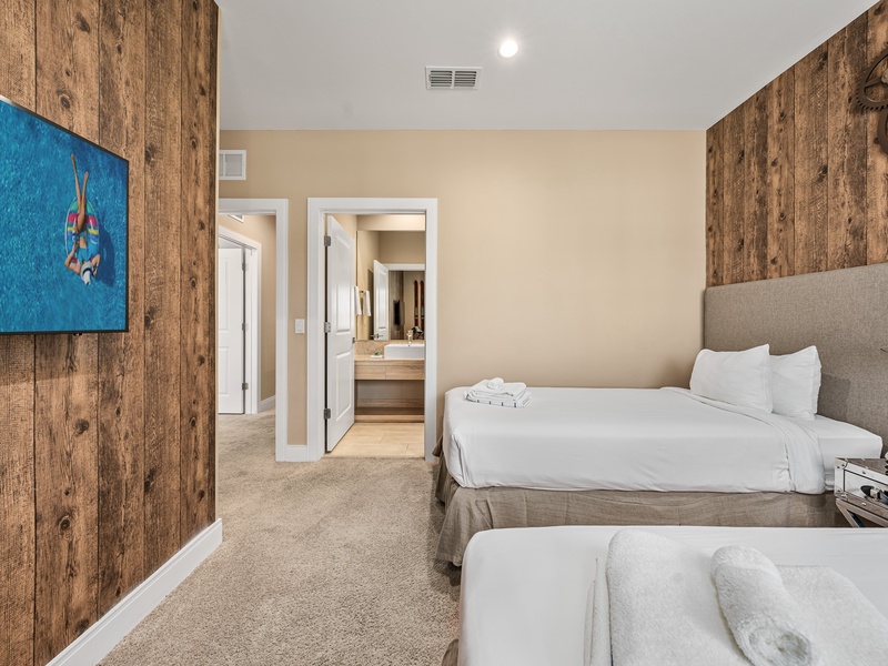 Every bedroom offers a private ensuite bathroom and a TV for added comfort and convenience.
