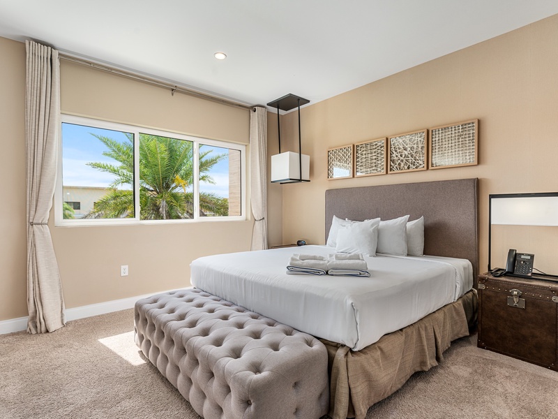 Enjoy a restful night's sleep in our comfortable beds after a day of adventure at the parks.