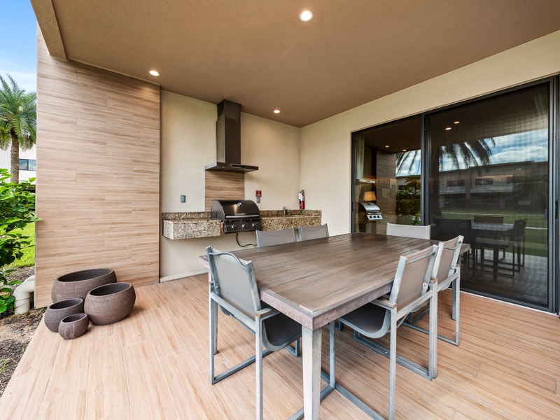 Fire up the grill and enjoy a delicious meal in your private outdoor dining area!