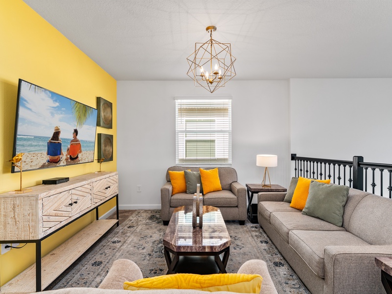 Cannot decide what to watch? Our home features two cozy TV rooms with plush seating for your comfort.