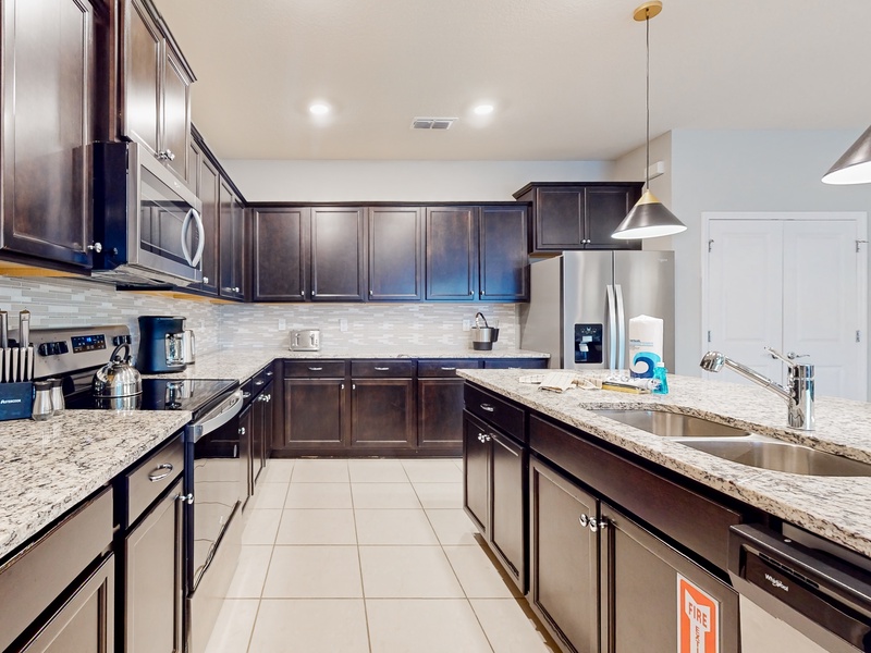 Our kitchens are fully-equipped with stainless steel appliances for you to get your meals ready for the day.