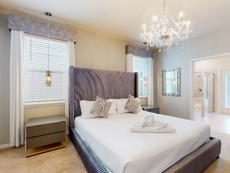 1st floor Primary bedroom. Has an attached ensuite with access to lanai area