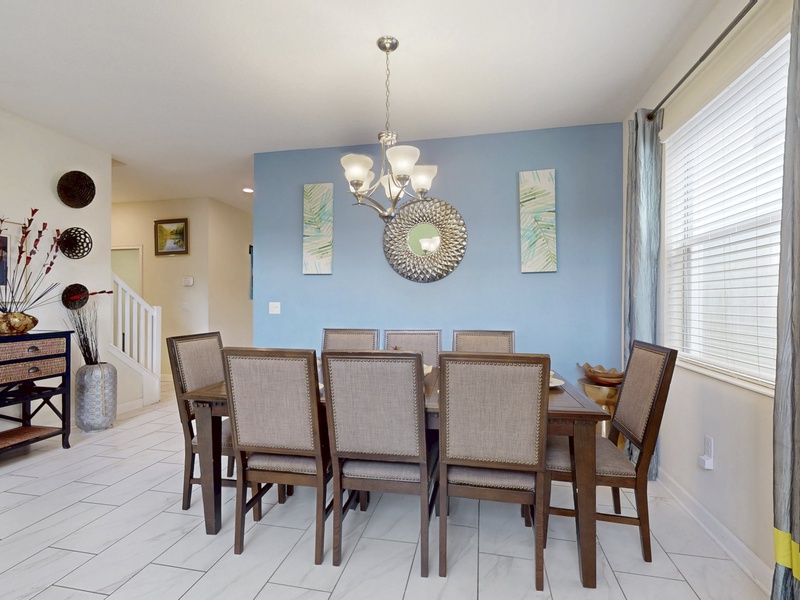 Gather around the table for meals, games, and family memories.