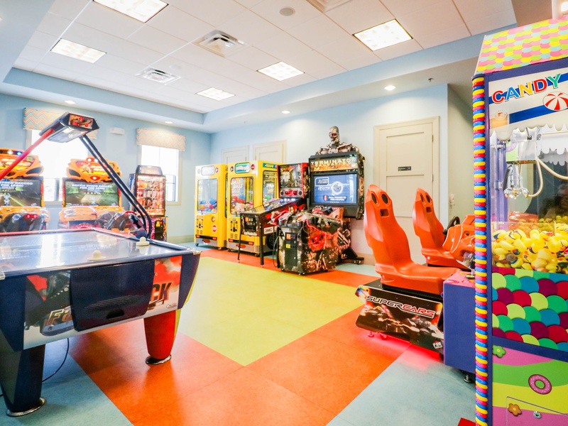 Add even more family fun with the Oasis Club arcade.