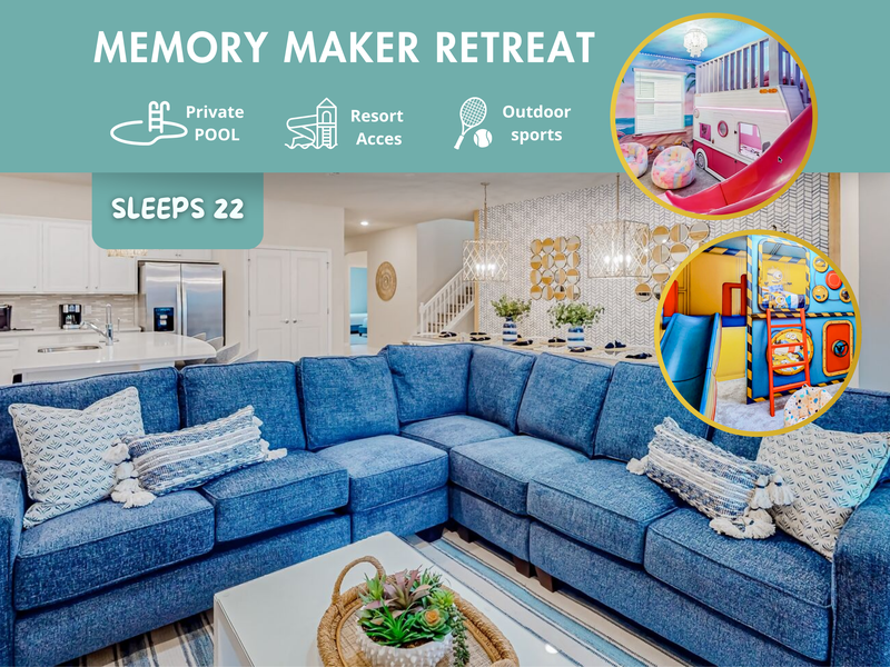 10 Bedroom home that sleeps 22 in Windsor Island Resort
