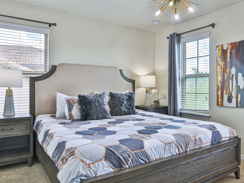 Bedroom #5 - King Bed on 2nd floor with TV & Private ensuite