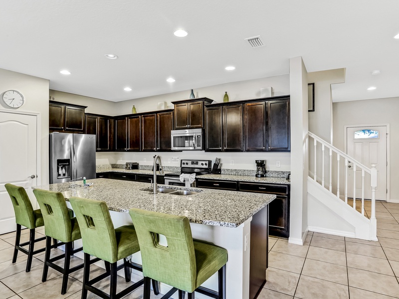 Our kitchens are fully-equipped with stainless steel appliances for you to get your meals ready for the day.