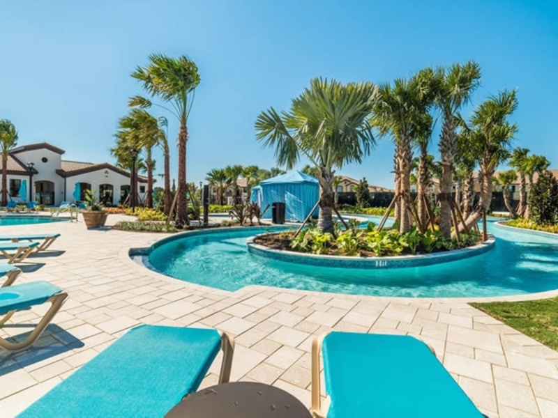 Relax and float along the resort's beautifully winding lazy river.