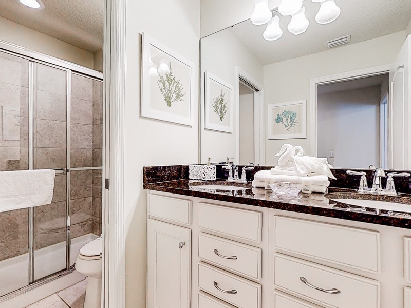 2nd floor shared bathroom between Bedroom #6 & Bedroom #7