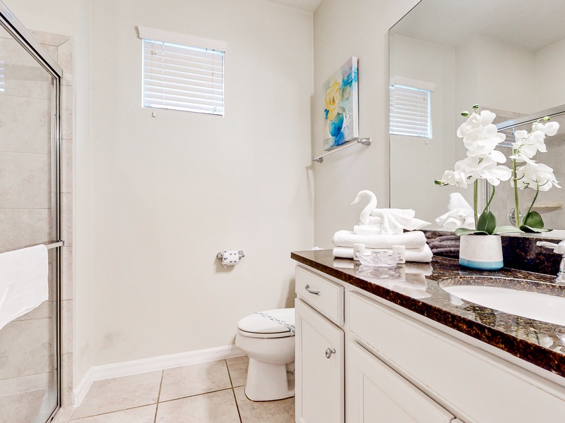 1st floor shared bathroom outside of Bedroom #1
