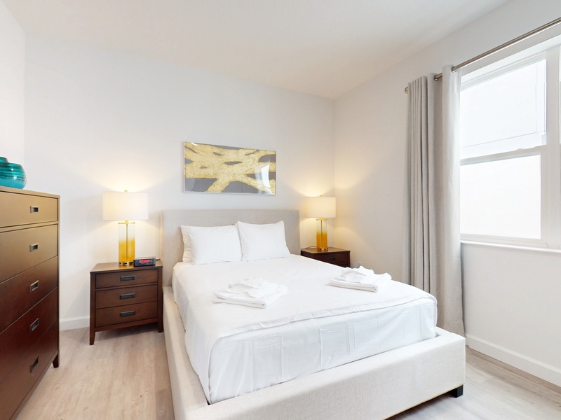 Relax in our high-quality beds after an exciting day at the parks.