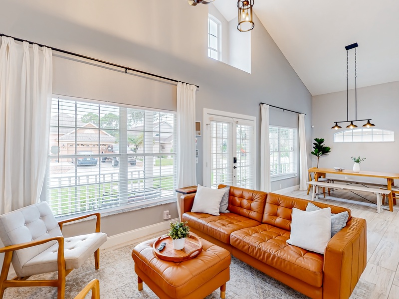Living room at front of the home