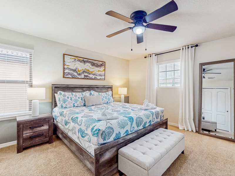 Bedroom #2 - 2nd floor, King bed, TV and private ensuite